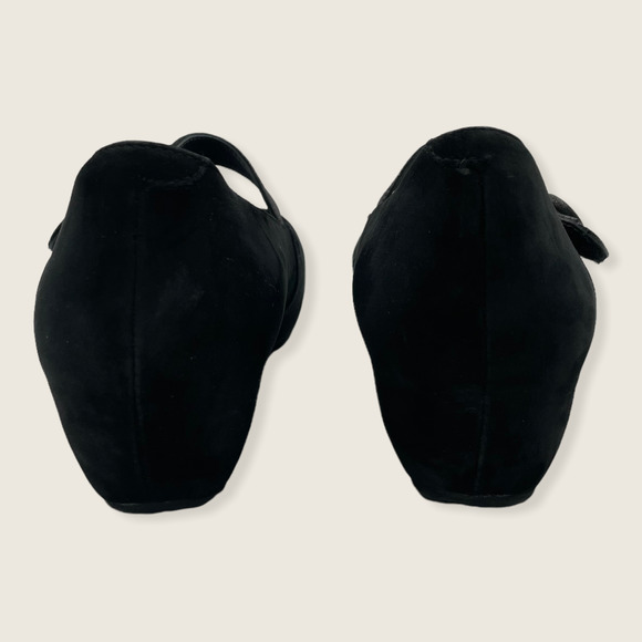 Wolky Daphne Hidden 2" Wedge Black Suede Leather Mary Jane Comfort Shoe 39 or 8 - Picture 4 of 8